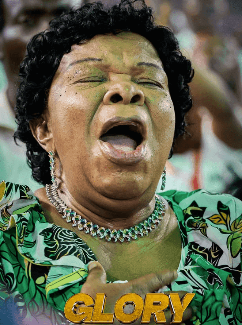 Woman crying out in passionate worship